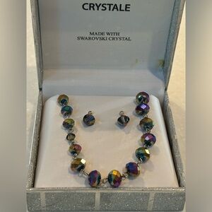 Swarovski Crystale Necklace/earring Set -